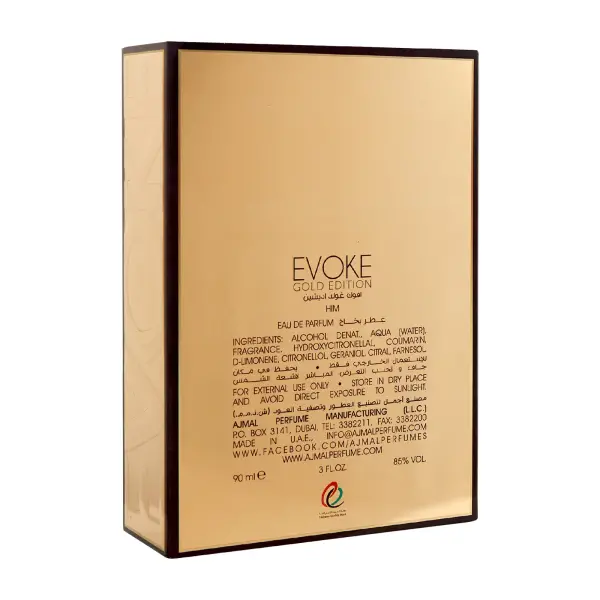 AJMAL EVOKE GOLD HIM EDP 90ML(M)